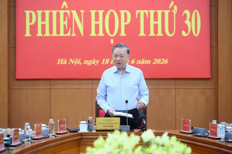 Tổng Bí thư, Chủ tịch nước Tô Lâm phát biểu chỉ đạo phiên họp. Ảnh: Đăng Khoa