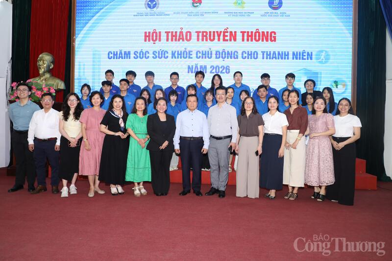 Hội thảo Truyền thông kiến thức chăm sóc sức khỏe chủ động cho thanh niên năm 2026. Ảnh: NH