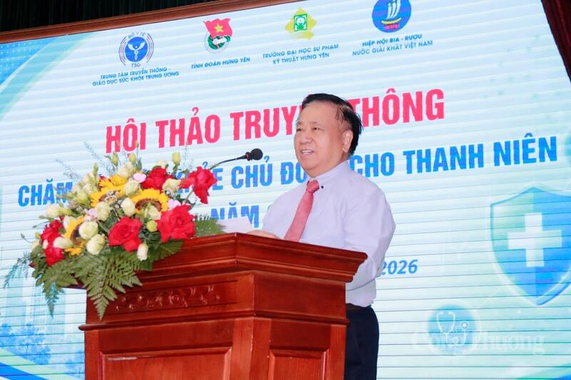 PGS.TS Nguyễn Văn Việt, Chủ tịch Hiệp hội Bia - Rượu - Nước giải khát Việt Nam (VBA) phát biểu tại sự kiện. Ảnh: NH