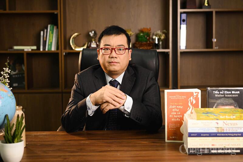 Ông Nguyễn Cảnh Bình - Chủ tịch HĐQT Alpha Books và Omega+, Viện trưởng Viện Lãnh đạo ABG, Phó Chủ tịch Hiệp hội Xuất bản Việt Nam. Ảnh: NVCC