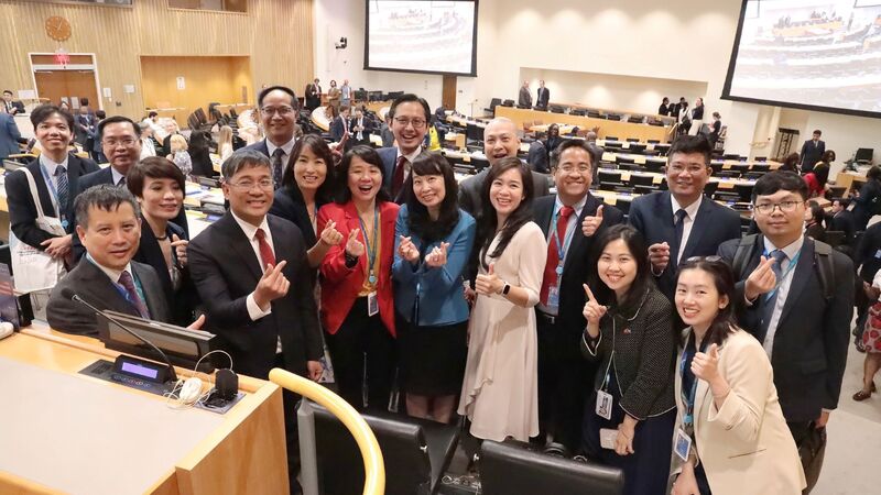 Đoàn Việt Nam tham dự phiên bầu cử Thẩm phán Tòa án Luật Biển Quốc tế nhiệm kỳ 2026 - 2035 tại Trụ sở Liên hợp quốc. Ảnh: Bộ Ngoại giao.