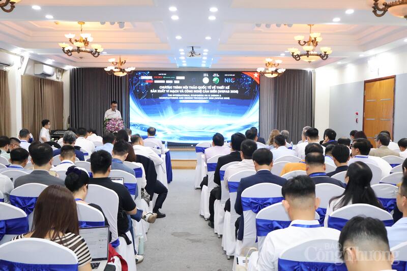 Toàn cảnh Hội thảo quốc tế về thiết kế, sản xuất vi mạch và công nghệ cảm biến (WEFAB 2026). Ảnh: Phương Hà