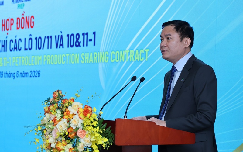 Chủ tịch HĐTV Petrovietnam Lê Ngọc Sơn phát biểu - Ảnh: VGP/Phương Nguyên