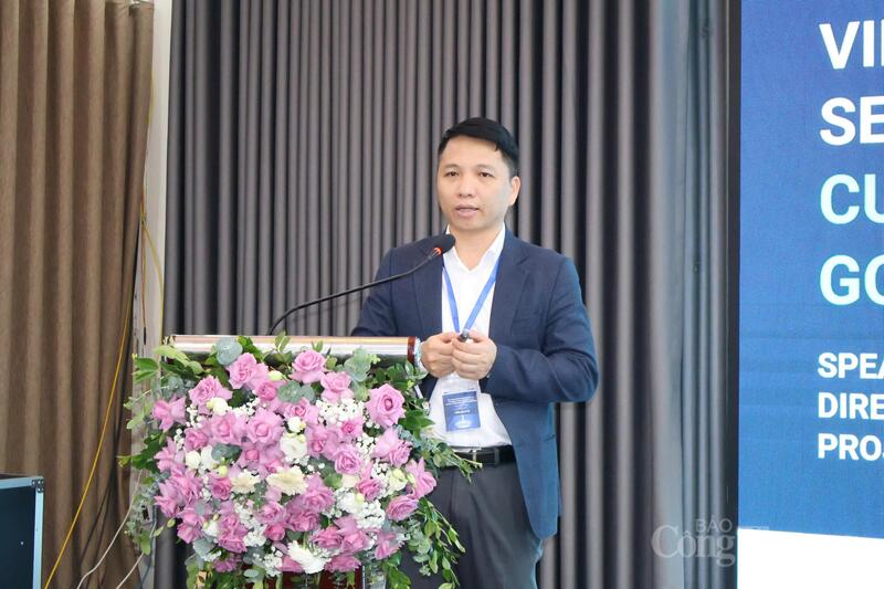 Ông Nguyễn Anh Tuấn, Giám đốc Trung tâm Quốc gia hỗ trợ sản xuất thử chip bán dẫn, Bộ Khoa học và Công nghệ. Ảnh: Phương Hà
