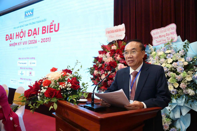 GS.TS Đoàn Xuân Tiên - Chủ tịch VAA, Chủ nhiệm Câu lạc bộ Kế toán trưởng toàn quốc nhiệm kỳ 2026 -2031.