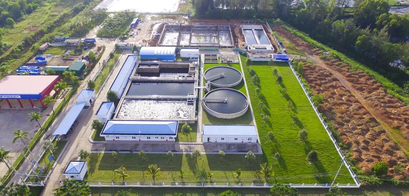 Hệ thống xử lý nước thải tập trung tại các khu công nghiệp hiện nay vẫn là vấn đề được quan tâm. Ảnh: Trần Dũng