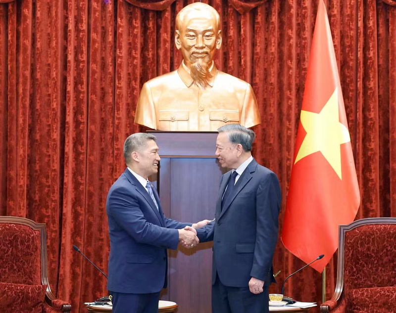 Tổng Bí thư, Chủ tịch nước Tô Lâm đề nghị Mỹ tiếp tục duy trì và mở rộng các dự án tẩy độc dioxin, rà phá bom mìn, hỗ trợ người khuyết tật. Ảnh: TTXVN.