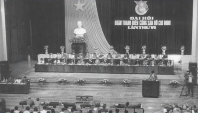 Đại hội Đoàn Thanh niên Cộng sản Hồ Chí Minh lần thứ VI (từ ngày 15 - 18/10/1992). Ảnh: Hội Liên hiệp Thanh niên Việt Nam.