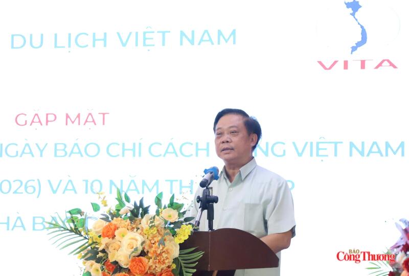 Ông Phạm Văn Thuỷ - Phó Cục trưởng Cục Du lịch Quốc gia Việt Nam phát biểu tại chương trình. Ảnh: Bảo Thoa