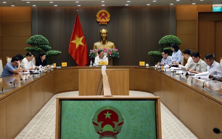 Ủy viên Bộ Chính trị, Phó Thủ tướng Thường trực Phạm Gia Túc làm việc với Bộ Công Thương và một số bộ, ngành liên quan - Ảnh: VGP/Phương Nguyên