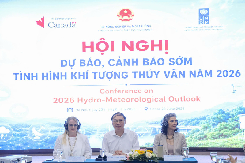 Hội nghị Dự báo, cảnh báo sớm tình hình khí tượng thủy văn năm 2026, với sự tham gia của các chuyên gia trong nước và quốc tế. Ảnh: Phương Nam