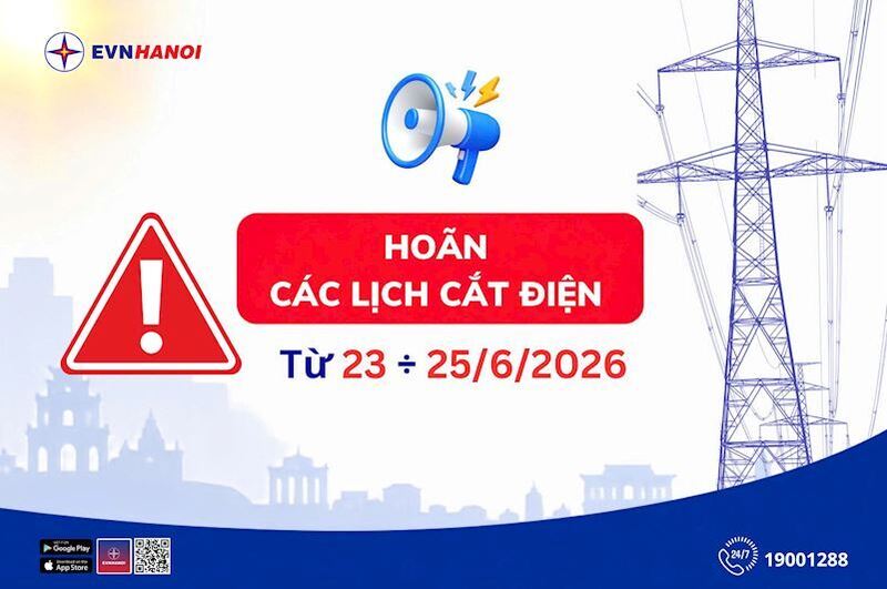 EVNHANOI hoãn các lịch cắt điện theo kế hoạch - 1