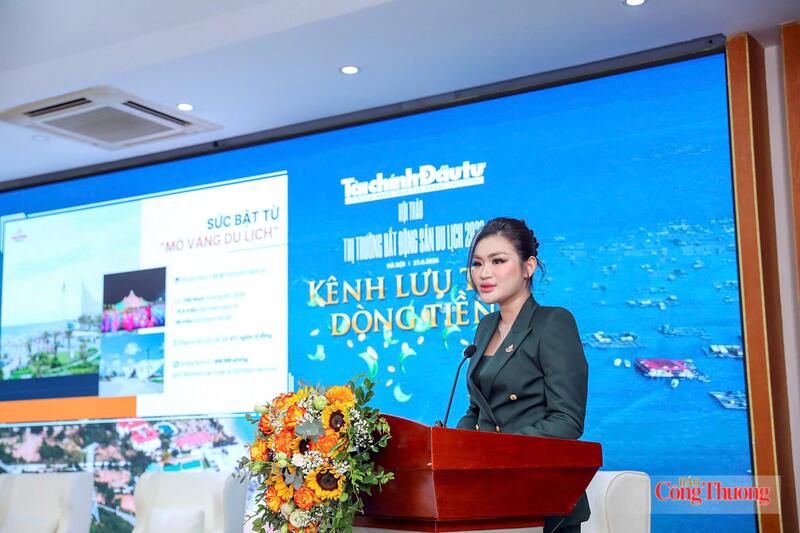Bà Trần Diễm My, Phó Chủ tịch HĐQT Tập đoàn Five Star Group phát biểu tại hội thảo. Ảnh: NH