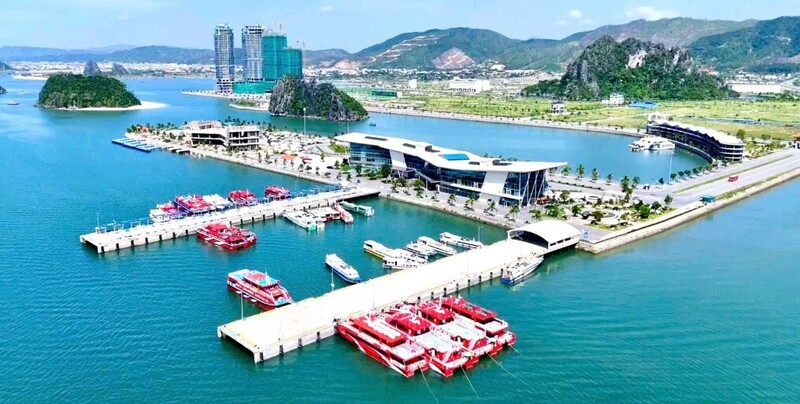 Bến cảng cao cấp Ao Tiên, đặc khu Vân Đồn, tỉnh Quảng Ninh. Ảnh: QN