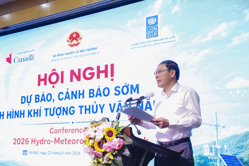 Thứ trưởng Bộ Nông nghiệp và Môi trường Lê Công Thành phát biểu khai mạc Hội nghị. Ảnh Phương Nam