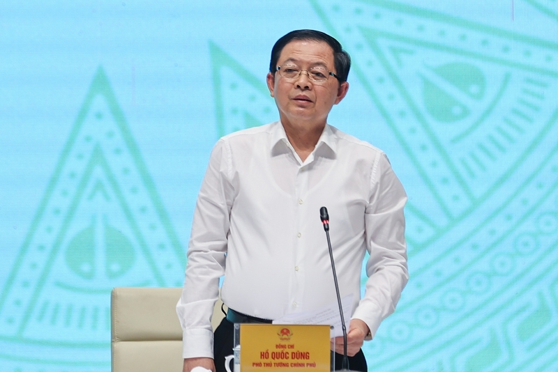 Đồng chí Hồ Quốc Dũng, Ủy viên Trung ương Đảng, Phó Thủ tướng Chính phủ phát biểu - Ảnh: VGP/Nhật Bắc