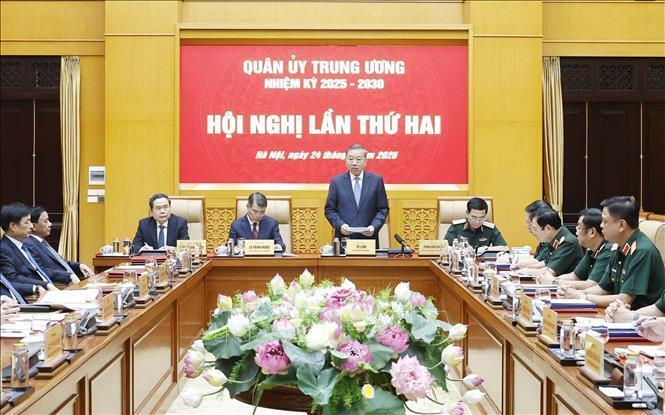 Tổng Bí thư, Chủ tịch nước Tô Lâm phát biểu chỉ đạo. Ảnh: Thống Nhất/TTXVN