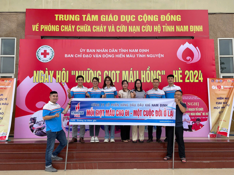 Nhiều hoạt động an sinh xã hội thiết thực. Ảnh: PVOIL Nam Định