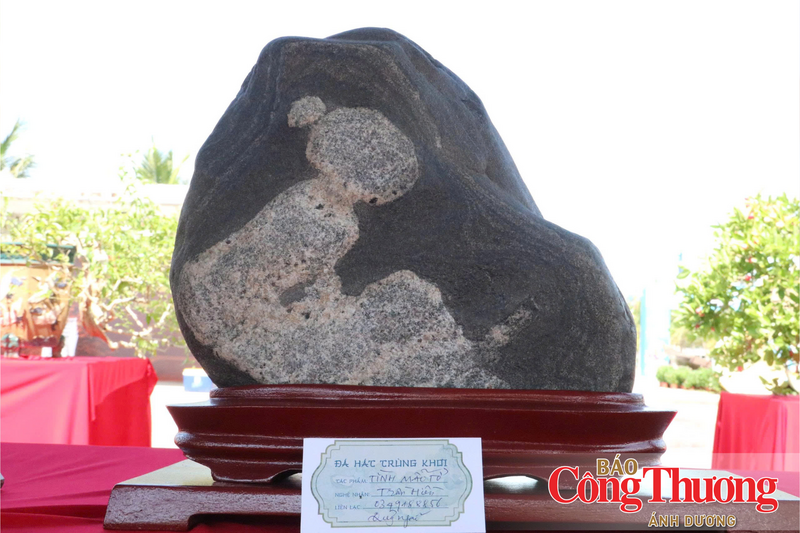 Các viên đá tự nhiên có hình hài độc đáo, sau khi qua bàn tay của người nghệ nhân đã trở thành một tác phẩm nghệ thuật mang ý nghĩa riêng của nó