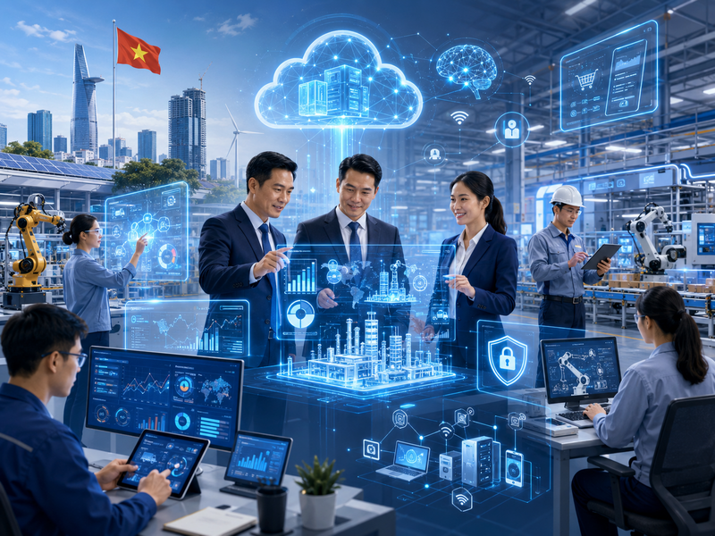 Để chạm tới thành công, doanh nghiệp không nên coi chuyển đổi số như một dự án công nghệ mà là một chiến lược kinh doanh. Ảnh minh họa AI