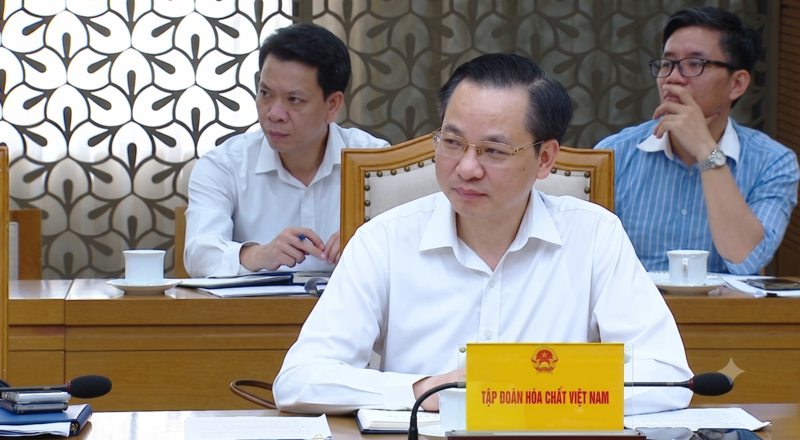 Đại diện Tập đoàn Hóa chất Việt Nam (VINACHEM), Tổng Giám đốc Nguyễn Hữu Tú. Ảnh: L.A