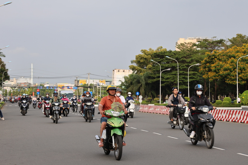 Thời tiết TP. Hồ Chí Minh hôm nay mưa dông gia tăng vào chiều tối, cục bộ có nơi mưa to. Ảnh: Minh Anh.