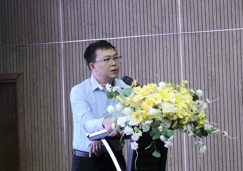 TS. Nguyễn Thanh Tùng, Phó Cục trưởng Cục Biển và Hải đảo Việt Nam chia sẻ tại Diễn đàn. Ảnh: Lê Hải