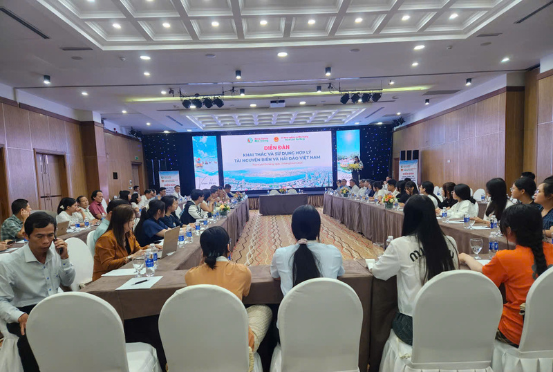 Toàn cảnh Diễn đàn Khai thác và sử dụng hợp lý tài nguyên biển và hải đảo Việt Nam. Ảnh: Lê Hải