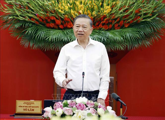 Tổng Bí thư, Chủ tịch nước Tô Lâm phát biểu. Ảnh: Thống Nhất/TTXVN