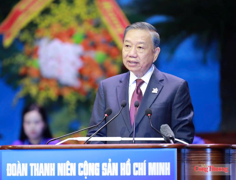 Tổng Bí thư, Chủ tịch nước Tô Lâm dự và phát biểu chỉ đạo Đại hội.