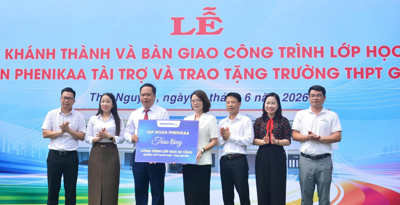 Công trình tại THPT Gang Thép nằm trong khuôn khổ cam kết của Tập đoàn Phenikaa trong việc chung tay cùng Bộ Giáo dục và Đào tạo thực hiện chương trình Kiên cố hóa trường, lớp học và nhà công vụ cho giáo viên giai đoạn 2024 - 2030.