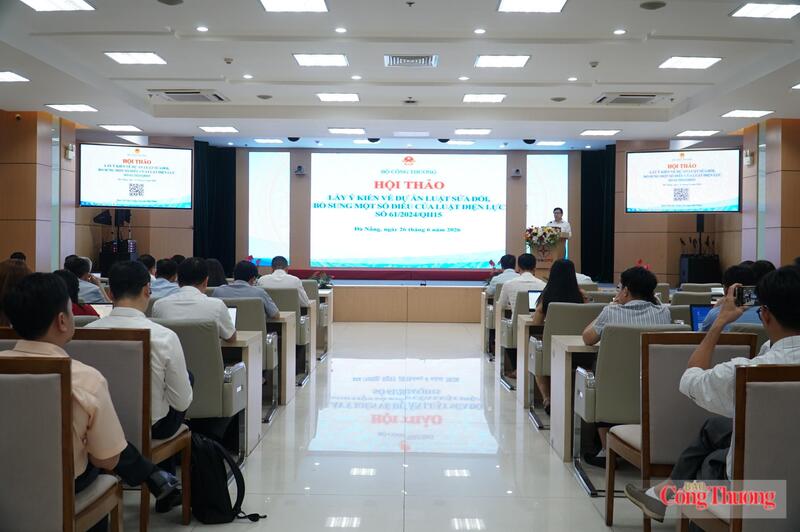 Bộ Công Thương tổ chức Hội thảo lấy ý kiến về dự án Luật sửa đổi, bổ sung một số điều của Luật Điện lực số 61/2024/QH15.