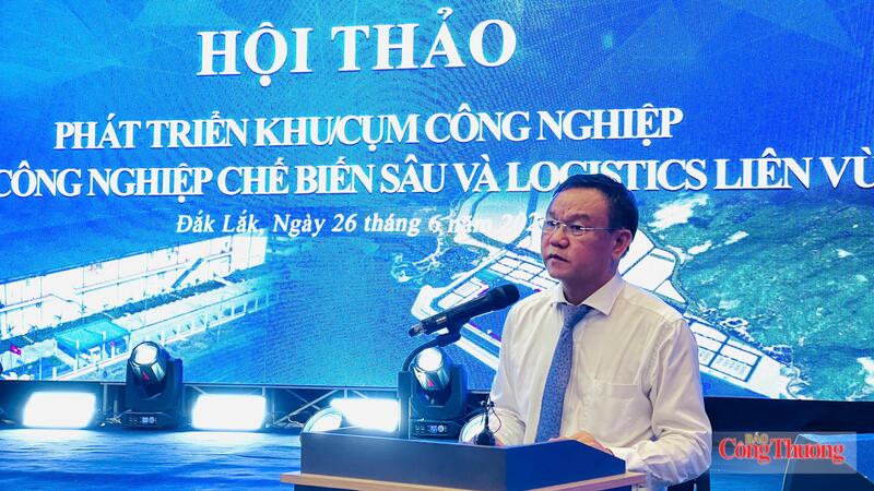 Ông Đào Mỹ, Phó Chủ tịch UBND tỉnh Đắk Lắk phát biểu tại hội thảo. Ảnh: Lê Sơn