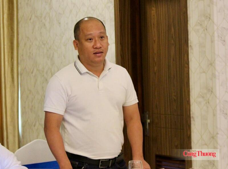 Ông Đậu Như Anh, Giám đốc thu mua rau củ quả, trái cây Công ty Cổ phần Thương mại Bách Hóa Xanh, phát biểu tại hội nghị.