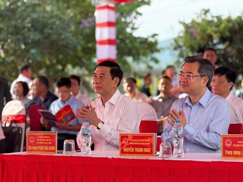 Đại tướng Phan Văn Giang tại buổi lễ. Ảnh: Ngọc Giàu