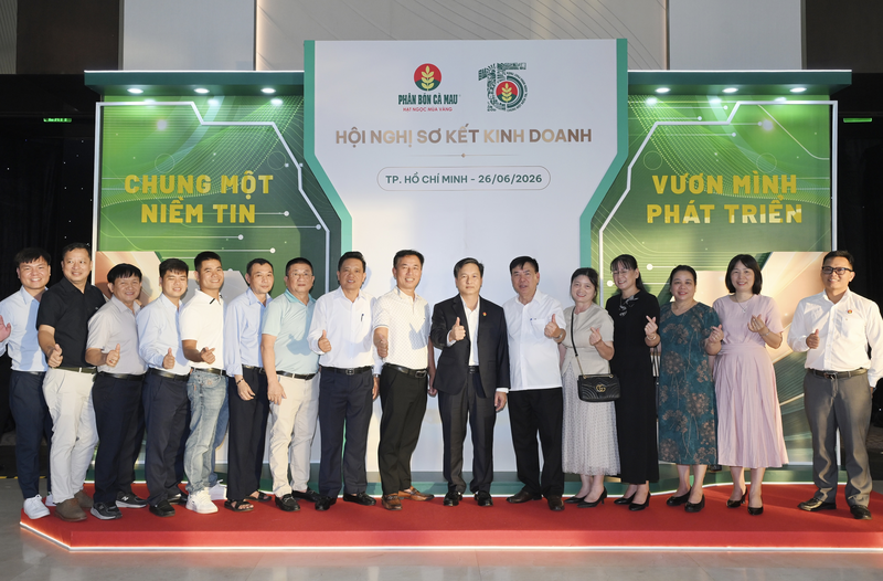 PVCFC tổ chức Hội nghị sơ kết hoạt động kinh doanh 6 tháng đầu năm 2026. Ảnh: PVCFC