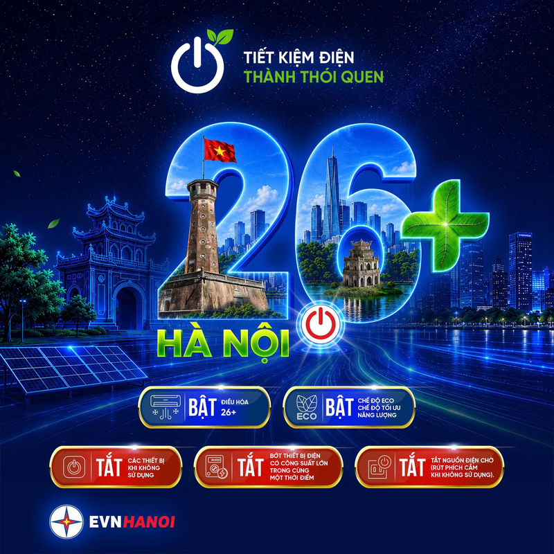 “Hai bật ba tắt” - hành động nhỏ, ý nghĩa lớn.