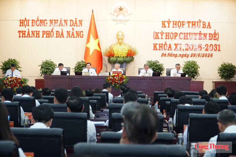 Kỳ họp thứ 3, TP. Đà Nẵng khóa XI, nhiệm kỳ 2026 - 2031 thông qua Nghị quyết tán thành chủ trương thành lập 10 phường mới.