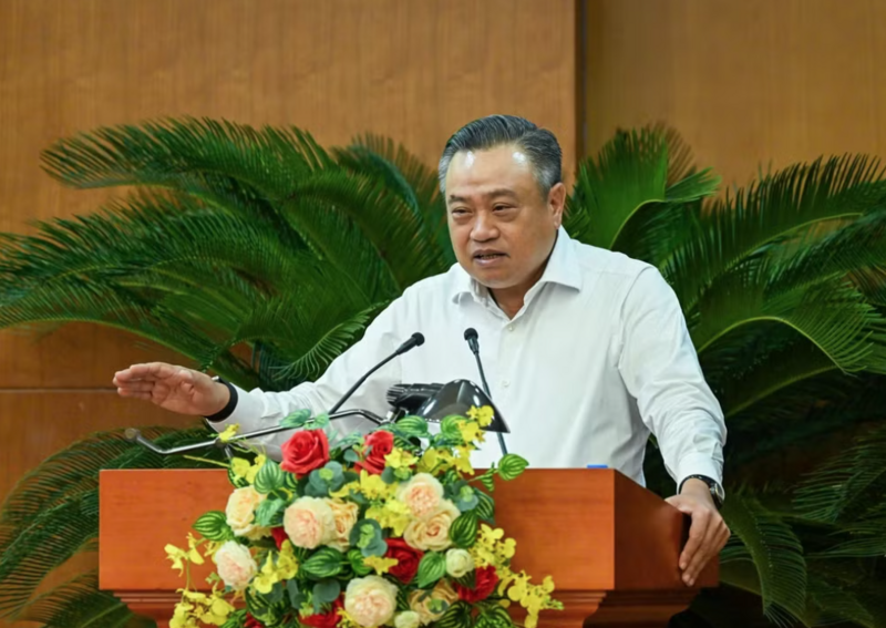 Chủ nhiệm Ủy ban Kiểm tra Trung ương Trần Sỹ Thanh phát biểu chỉ đạo, kết luận hội nghị. (Ảnh: Duy Linh)