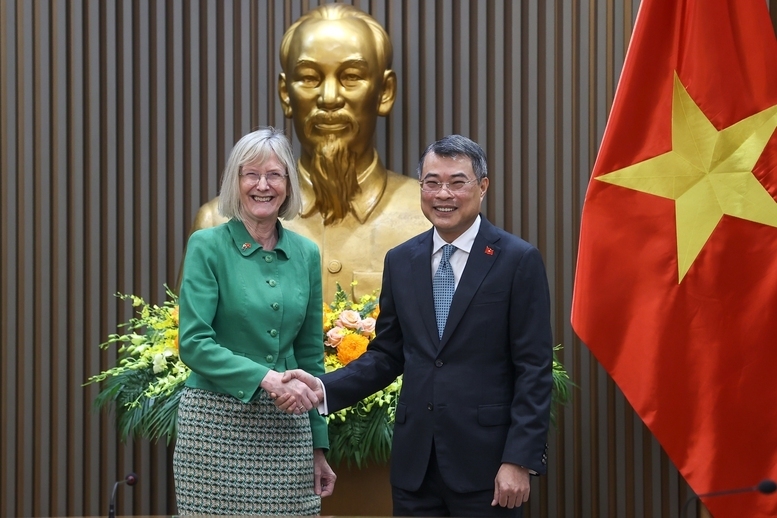 Thủ tướng Chính phủ Lê Minh Hưng tiếp Đại sứ Australia tại Việt Nam Gillian Bird - Ảnh: VGP/Nhật Bắc