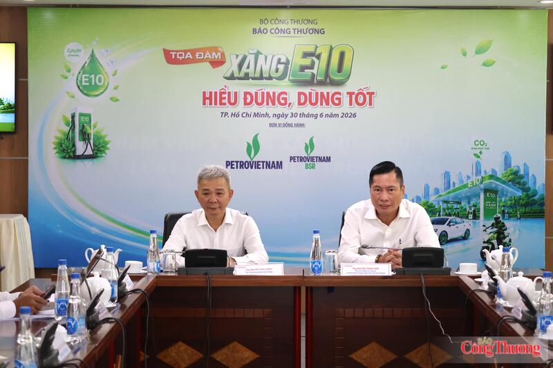Toạ đàm “Xăng E10: Hiểu đúng, dùng tốt” do Báo Công Thương tổ chức sáng 30/6 tại TP. Hồ Chí Minh.