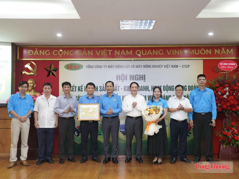 Công đoàn Tổng công ty VEAM đã vinh dự được Tổng Liên đoàn Lao động Việt Nam tặng Bằng khen