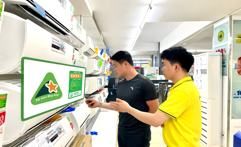 Người tiêu dùng ngày càng quan tâm đến sản phẩm dán nhãn năng lượng (Ảnh: Cục ĐCK)