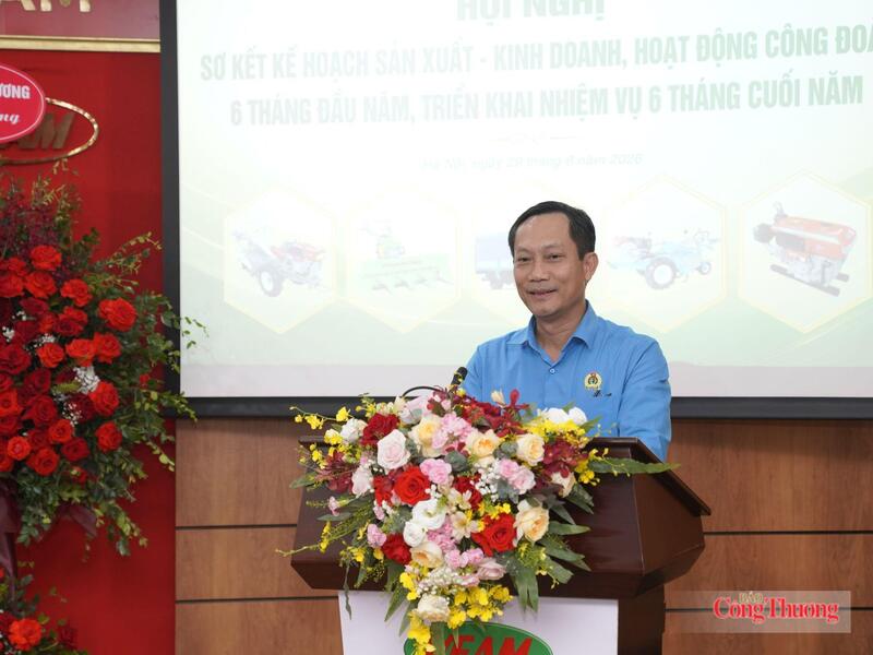 Ông Lê An Hải - Chủ tịch Công đoàn Công Thương Việt Nam phát biểu chỉ đạo tại hội nghị