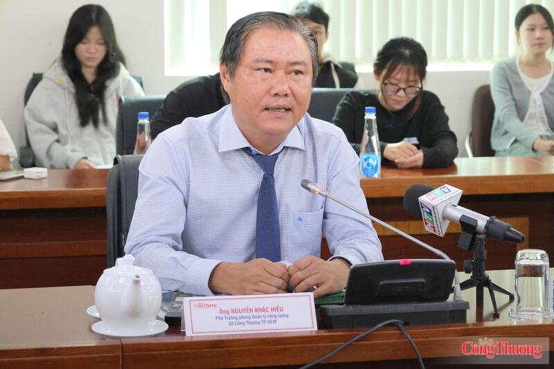 Ông Nguyễn Khắc Hiếu, Phó Trưởng phòng Quản lý năng lượng, Sở Công Thương TP. Hồ Chí Minh.
