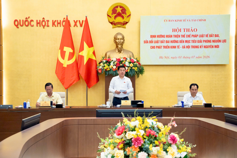 Ủy viên Ban Chấp hành Trung ương Đảng, Phó Chủ tịch Quốc hội Nguyễn Hồng Diên phát biểu chỉ đạo tại hội thảo. Ảnh: Quochoi.vn