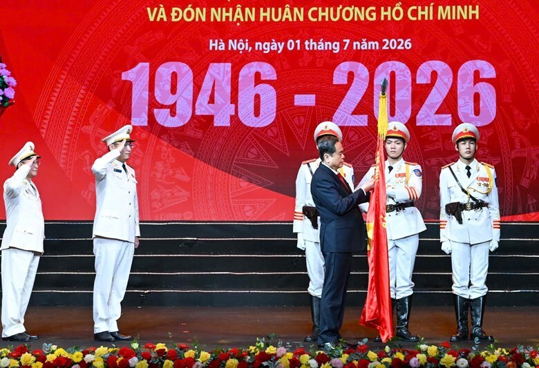 Chủ tịch Quốc hội Trần Thanh Mẫn dự Lễ kỷ niệm 80 năm Ngày truyền thống Lực lượng An ninh đối ngoại - 4