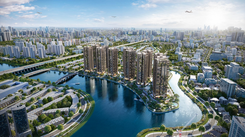 Cloud9 Tower sở hữu vị trí trực diện sông Giồng Ông Tố, nằm trên trục cảnh quan bên sông chủ đạo của toàn khu, mở ra tầm nhìn rộng về phía mặt nước, công viên và không gian nội khu xanh mát.