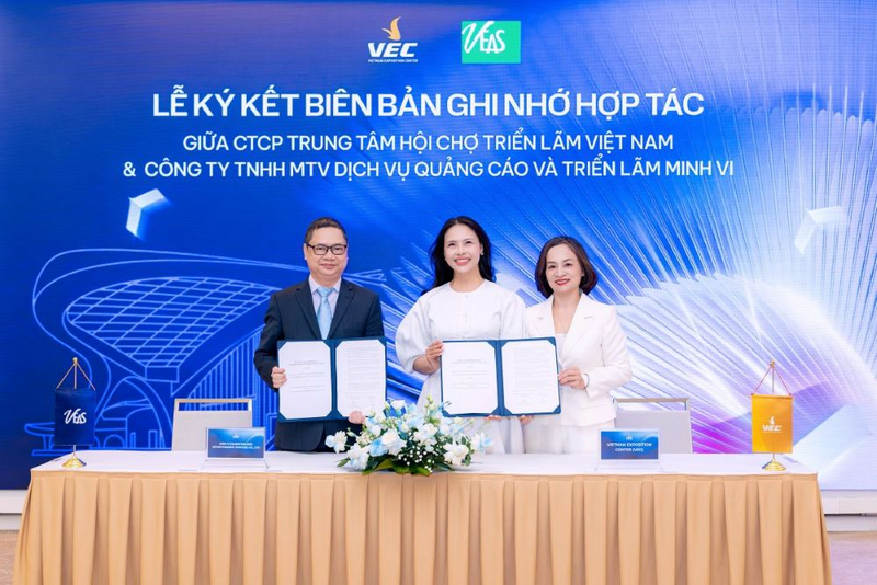 VEC và VEAS (Minh Vi) cùng ký kết thỏa thuận hợp tác chiến lược, hướng tới thúc đẩy các hoạt động xúc tiến thương mại và phát triển chuỗi triển lãm quốc tế tại Việt Nam.