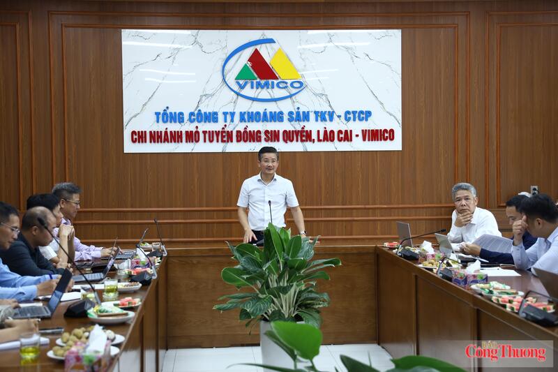 Đoàn công tác của Bộ Công Thương do ông Trịnh Văn Thuận, Phó Cục trưởng Cục Kỹ thuật an toàn và Môi trường công nghiệp làm Trưởng đoàn, đã có buổi làm việc với Tổng công ty Khoáng sản TKV - CTCP (Vimico), Chi nhánh Mỏ tuyển đồng Sin Quyền, Lào Cai - Vimico về công tác chuẩn bị ứng phó mùa mưa bão năm 2026.